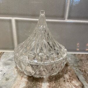 Elegant Clear Glass Decorative Hershey’s Candy Dish